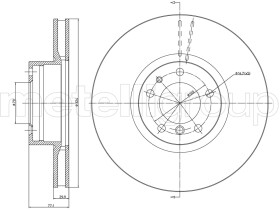 Тормозной диск Metelli 23-0703C
