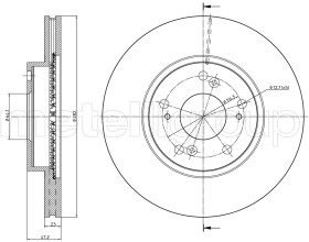 Тормозной диск Metelli 23-0958C