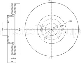 Тормозной диск Metelli 23-0927C