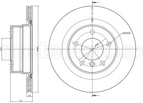 Тормозной диск Metelli 23-1014C