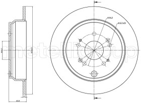 Тормозной диск Metelli 23-1135C