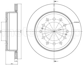 Тормозной диск Metelli 23-0972C