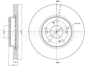 Тормозной диск Metelli 231685C