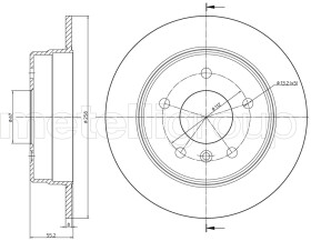 Тормозной диск Metelli 230599C