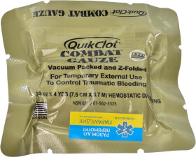 Гемостатический бинт QuikClot Combat Gauze Z-Folded НФ-00000196
