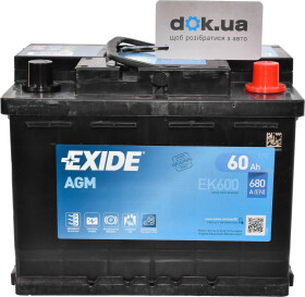 Акумулятор Exide AGM EK600