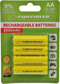 Аккумуляторная батарейка ESPERANZA EZA104Y 2000 mAh 4 шт