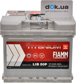 Акумулятор Fiamm 6 CT-50-R Titanium Pro L1B-50P