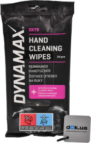 Салфетки Dynamax DXT9 - Hand Cleaning Wipes 618502 из нетканого материала 24 шт