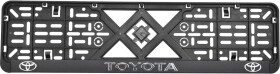 Рамка номерного знака BI-PLAST BP-289 цвет черный на Toyota пластик