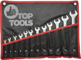 Набор ключей рожково-накидных Top Tools 35D359 6-22 мм 12 шт