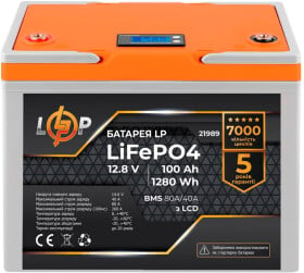 Тяговий акумулятор LogicPower LP21989 100 Аг 12.8 В