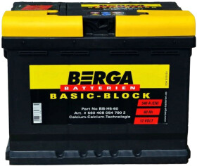 Аккумулятор Berga 6 CT-60-R Basic Block 560408054