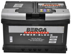 Акумулятор Berga 6 CT-72-R Power Block 572409068