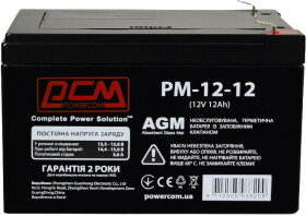 Акумулятор для ДБЖ Powercom PM-12-12 12 V 12 Аг