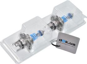 Автолампа Bosma PLUS 120% H4 P43t 55 W 60 W прозрачно-голубая 5455