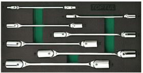 Набор ключей накидных Toptul GVA0711 6x7-18x19 мм с шарниром 7 шт