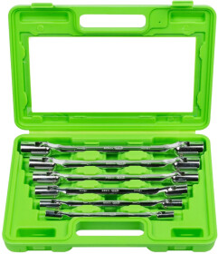 Набір ключів торцевих JBM 51659 8x9-18x19 мм з шарніром 6 шт