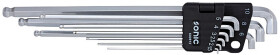 Набор ключей шестигранных Sonic 600912 1,5-10 мм с шарообразным наконечником 9 шт