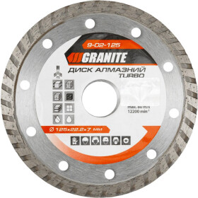 Круг відрізний Granite 9-02-125 125 мм