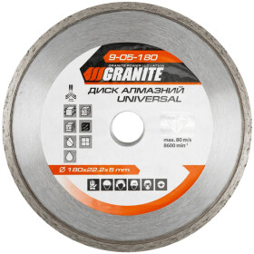Круг відрізний Granite 9-05-180 180 мм