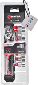 Набор торцевых головок и комплектующих Intertool Storm ET-8012 1/4
