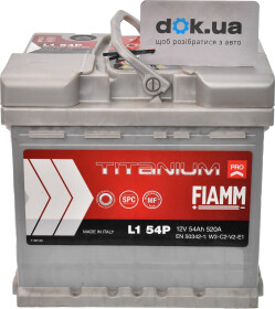 Аккумулятор Fiamm 6 CT-54-R Titanium Pro L1-54P