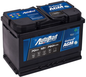 Акумулятор AutoParts 6 CT-70-R Galaxy AGM ARL070-AGM
