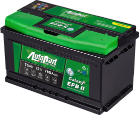 Аккумулятор AutoParts 6 CT-75-R Galaxy EFB II ARL082EFB