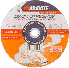 Круг відрізний Granite Professional 8-06-231 230 мм