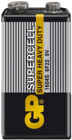 Батарейка GP Supercell Super Heavy Duty 1604S PP3 (Krona) 9 V 1 шт