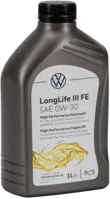 Моторное масло VAG LongLife III FE (High Performance) 0W-30 синтетическое