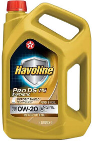 Моторна олива Texaco Havoline ProDS MG 0W-20 синтетична