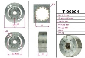 Насос ГУР Emmetec t00004