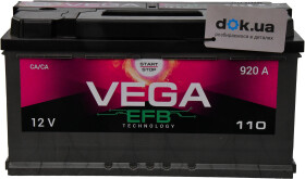 Аккумулятор VEGA 6 CT-110-R EFB Start Stop V110092013