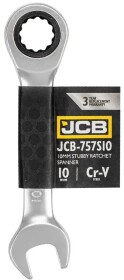 Ключ комбинированный трещоточный JCB JCB-757S10 I-образный 10 мм