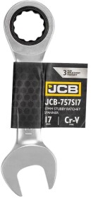 Ключ комбинированный трещоточный JCB JCB-757S17 I-образный 17 мм