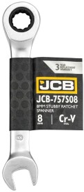 Ключ комбинированный трещоточный JCB JCB-757S08 I-образный 8 мм