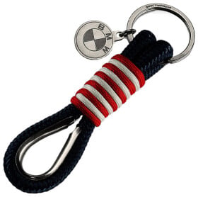 Брелок BMW Karabiner Yachting с логотипом черный + красный + белый 80272461059