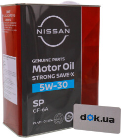 Моторное масло Nissan / Infiniti Strong Save X SP/GF-6A 5W-30 синтетическое