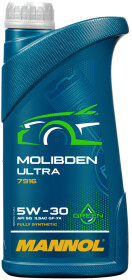 Моторна олива Mannol Molibden Ultra 5W-30 синтетична
