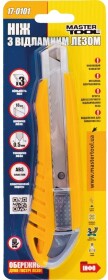 Нож канцелярский MasterTool 170101 монолитное