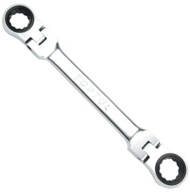 Ключ накидной трещоточный Toptul AOAE1011 I-образный 10х11 мм с шарниром