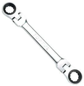 Ключ накидной трещоточный Toptul AOAE1719 I-образный 17x19 мм с шарниром