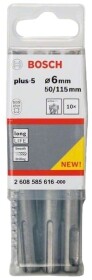 Набор буров Bosch 2608585616 спиральных по бетону 6 мм 10 шт.