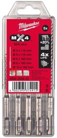 Набір бурів Milwaukee 4932352833 спіральних по цеглі та бетону 5-10 мм 5 шт.
