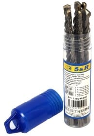 Набор буров S&R Meister 210240007 спиральных по кирпичу и бетону 4-12 мм 7 шт.