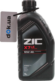 Моторное масло ZIC X7 LS 10W-40 синтетическое