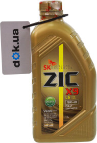 Моторна олива ZIC X9 LS Diesel 5W-40 синтетична
