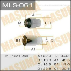 Комплект гаек-секреток с ключом MASUMA mls061